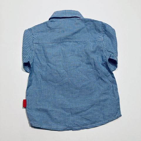 Blue Check Long Sleeve Button Up Shirt