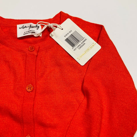 Coral Red Summer Cardigan BNWT