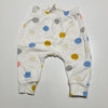 Mustard Cream Blue Spot Pants 
