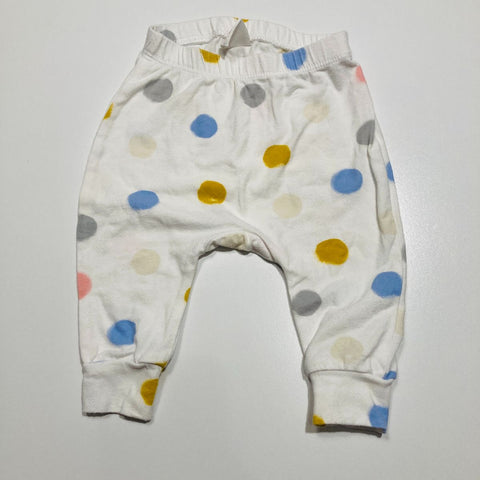 Mustard Cream Blue Spot Pants 