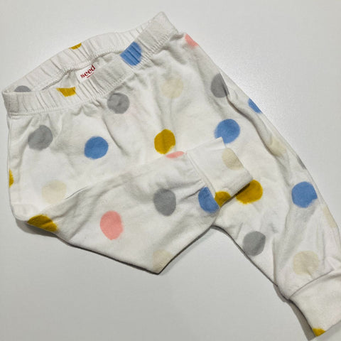 Mustard Cream Blue Spot Pants