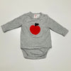 Red Apple  Long Sleeve Bodysuit 