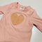 Pink Heart  Long Sleeve Bodysuit