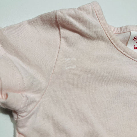 Pink T-Shirt with Sunshine Rainbow Design
