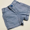 Blue and white striped shorts