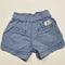 Blue and white striped shorts