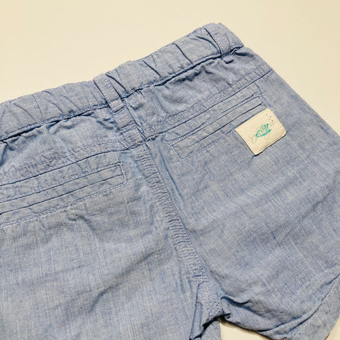 Blue Cotton Shorts