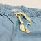 Blue Harem Pants with Elastic and Adjustable Waist