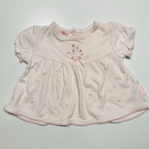 Le Bon Pink Soft Top with Embroidery Detail