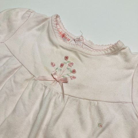 Le Bon Pink Soft Top with Embroidery Detail