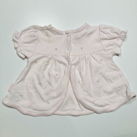 Le Bon Pink Soft Top with Embroidery Detail