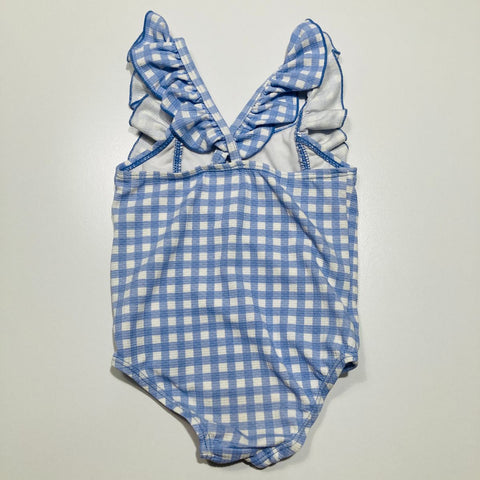 Blue Checked Bathers One Piece Swimsuit