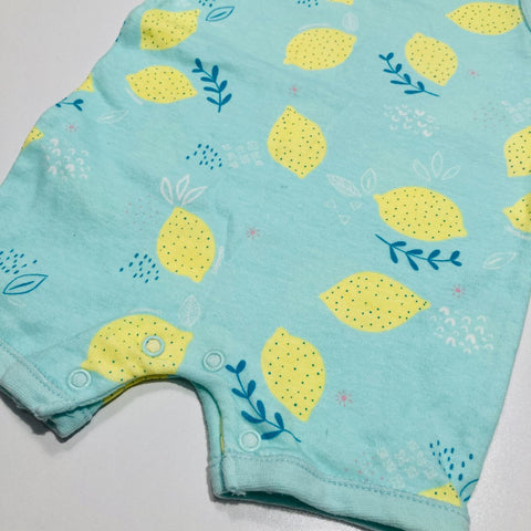 Singlet Romper Bodysuit with Cute Lemon Design