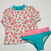 Watermelon Rashie Top with Matching Bather Bottoms