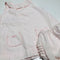Pink Frill Neckline Sleeveless Dress with matching Bloomers