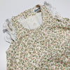 Smocked Floral Bodysuit with Frill Sleeves