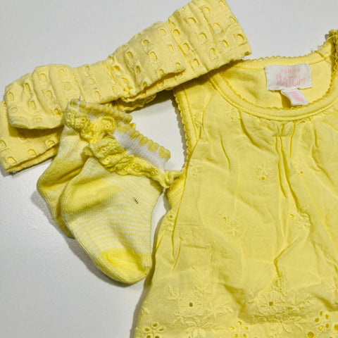 Singlet Bodysuit with Matching Headband and Socks.