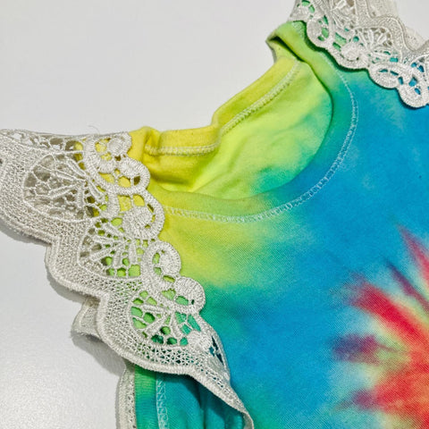 Tie Die Bodysuit with matching Headband