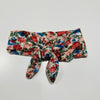 Headband White & Floral Print