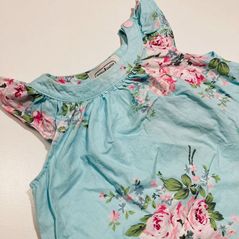 Floral Dress with Frill Sleeve