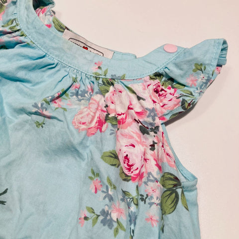 Floral Dress with Frill Sleeve