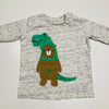 Long Sleeve Top with Dinosaur Print