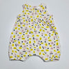 Singlet Bodysuit Romper Pink & Yellow Detail