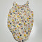 Singlet Bodysuit with Floral Print and Blue Bow