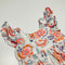 Frill Floral Bodysuit with Flutter Sleeves
