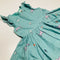 Green Dress with Frill Sleeves