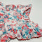 Floral Dress with Flutter Pom Pom Sleeve