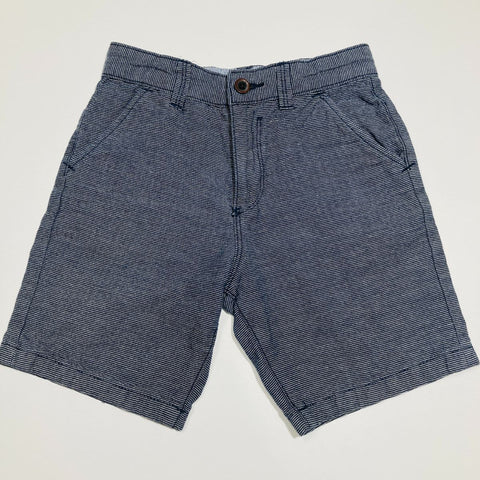 Striped Shorts Navy with Pockets