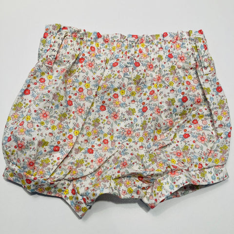 Floral Shorts with Pockets and Belt Bow