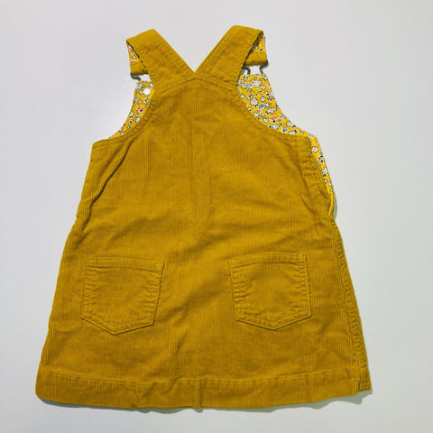 Mustard Corduroy Overall Dress