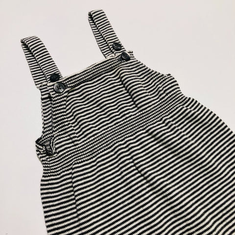 B&W Striped Overalls Soft