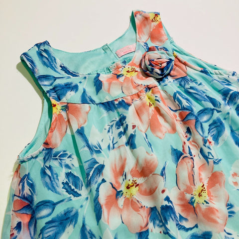 Mint Green Floral Dress
