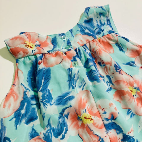 Mint Green Floral Dress