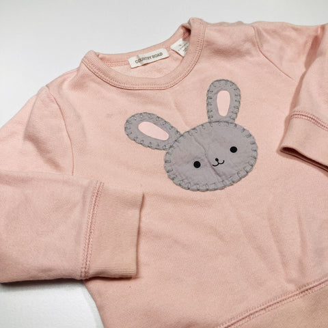 Pink Sweater with Bunny