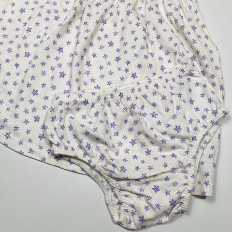 Purple Star Dress and Matching Bloomer Set