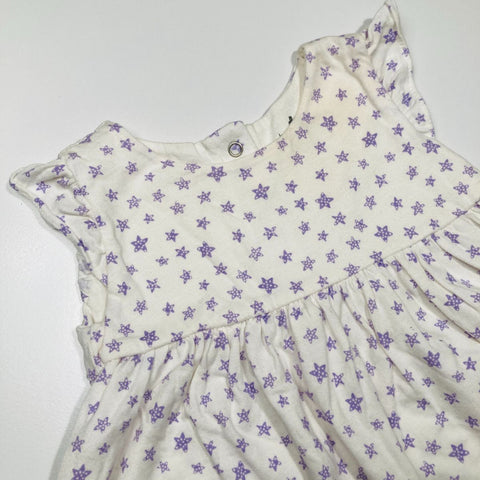Purple Star Dress and Matching Bloomer Set