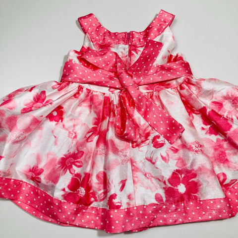 Pink Dress with Polka Dots and Flowers