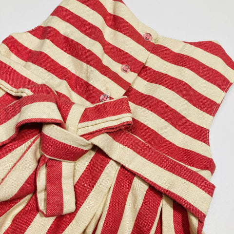 Pink & Cream Striped Dress