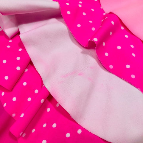 Pink One Piece Bathers with Frill Feature