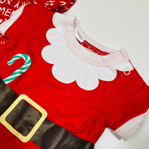 Christmas Short Sleeve Bodysuit Set
