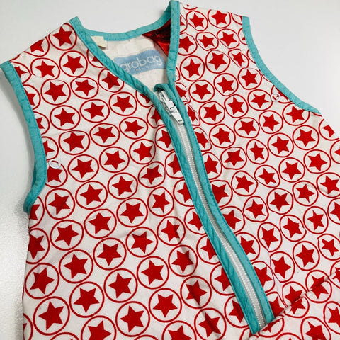 GroBag Red Circle Star and Mint Trimming 1.0 Tog