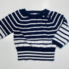 Navy & White Striped Jumper