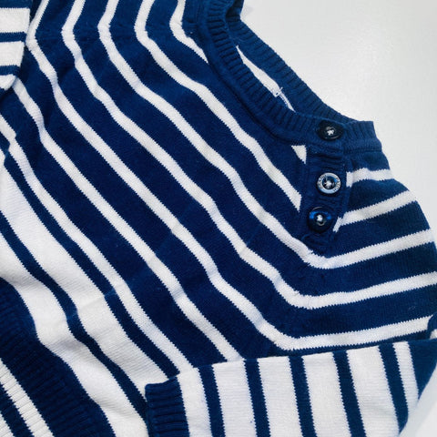Navy & White Striped Jumper