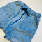 Blue Cotton Shorts with Draw String Waist