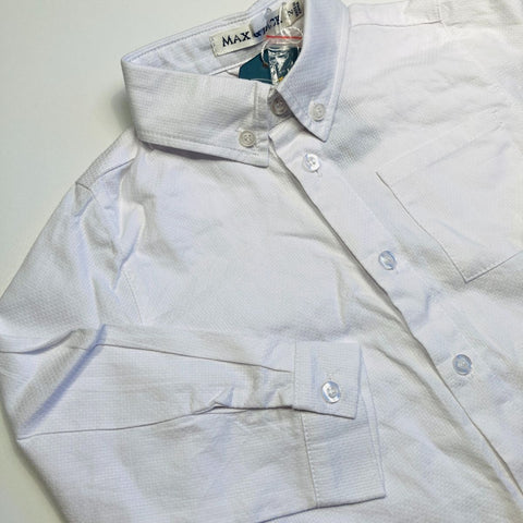 White Button Up Collared Shirt BNWT