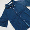 Navy Star Button Up Shirt